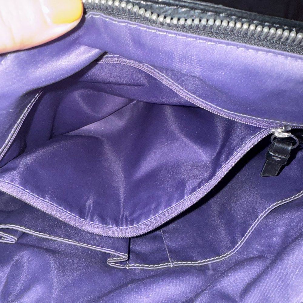 Coach Black and Purple Signature Tote - Picture 3 of 4